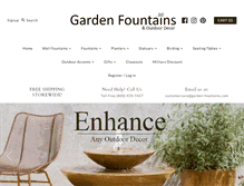 Tablet Screenshot of garden-fountains.com